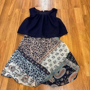 IZ Byer Girl | Blue Sleeveless Dress Girls size 8